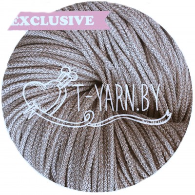 Полиэфирный шнур с сердечником, цвет Капучино, 5мм, 200м, пасма